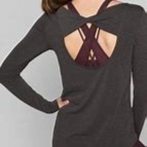 Athleta Open Back Flexlight long sleeve top